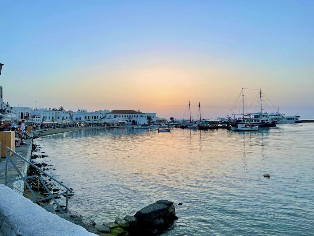 Mykonos, Greece harbor