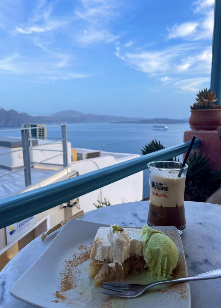 Gastro delight in Santorini, Greece