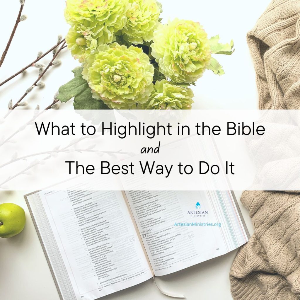What to Highlight in the Bible